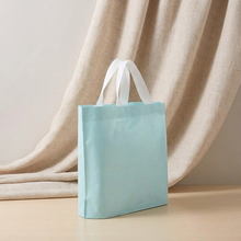 Load image into Gallery viewer, Tiffany blue PVC gift bag with white handle