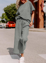 Load image into Gallery viewer, Comfy Textured Top Wide-Leg Pant Set 13 Colors