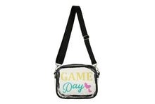 Load image into Gallery viewer, Ladies Cross body Clear See Thru GAME DAY Handbag