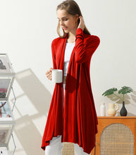 Load image into Gallery viewer, Long Sleeve Casual Open Front Long Cardigan