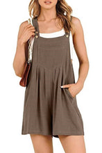 Load image into Gallery viewer, Essential basic loose shortall overalls romper