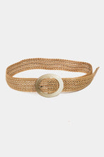 Load image into Gallery viewer, Intricate Mesh Braid Oval Hoop Buckle Belt