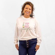 Load image into Gallery viewer, Pop Fizz Jingle Long Sleeve Crew Neck T-Shirt   White/Multi   -Asst.