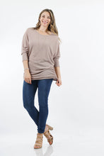 Load image into Gallery viewer, , SI-14448 PLUS SIZE Scoop neck dolman top