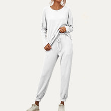 Load image into Gallery viewer, Chic And Cozy Ribbed Two-Piece Loungewear Set