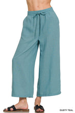 Load image into Gallery viewer, Drawstring Elastic Band Waist Cropped Pants