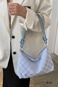 Checkered Monogram Shoulder Bag