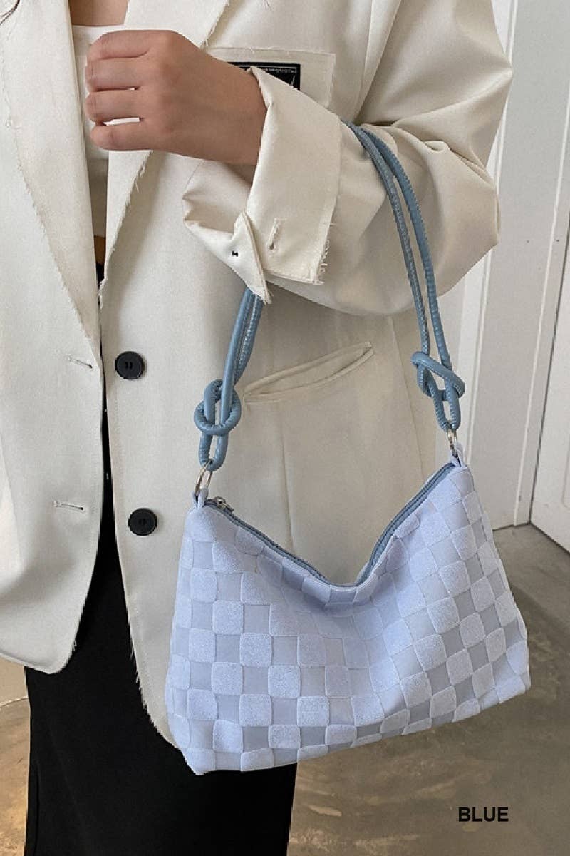 Checkered Monogram Shoulder Bag