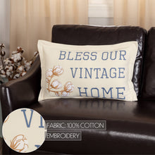 Load image into Gallery viewer, Ashmont Bless Our Vintage Home Pillow 14x22