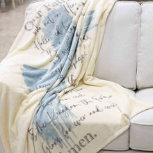 Load image into Gallery viewer, Lord&#39;s Prayer Throw   Soft White/Ice/Gray   50x60