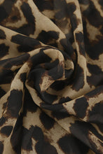 Load image into Gallery viewer, CWSPJ0073_LEOPARD PRINT LONG SLEEVE SHIRT SHORTS PAJAMAS SET