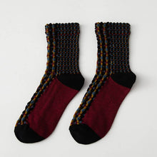 Load image into Gallery viewer, Women's 3D Artistic Hemp Pattern Retro Middle-Tube Socks
