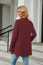 Load image into Gallery viewer, CWOCAL2125_LONG SLEEVE KNIT CARDIGAN WITHOUT BUTTON SHORT