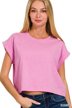 Load image into Gallery viewer, Cotton Folded Sleeve Top