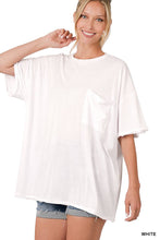 Load image into Gallery viewer, ".....Oversized Cotton Raw Edge Boyfriend Tee