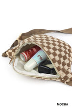 Load image into Gallery viewer, Checkered Waist Crossbody Sling Bag