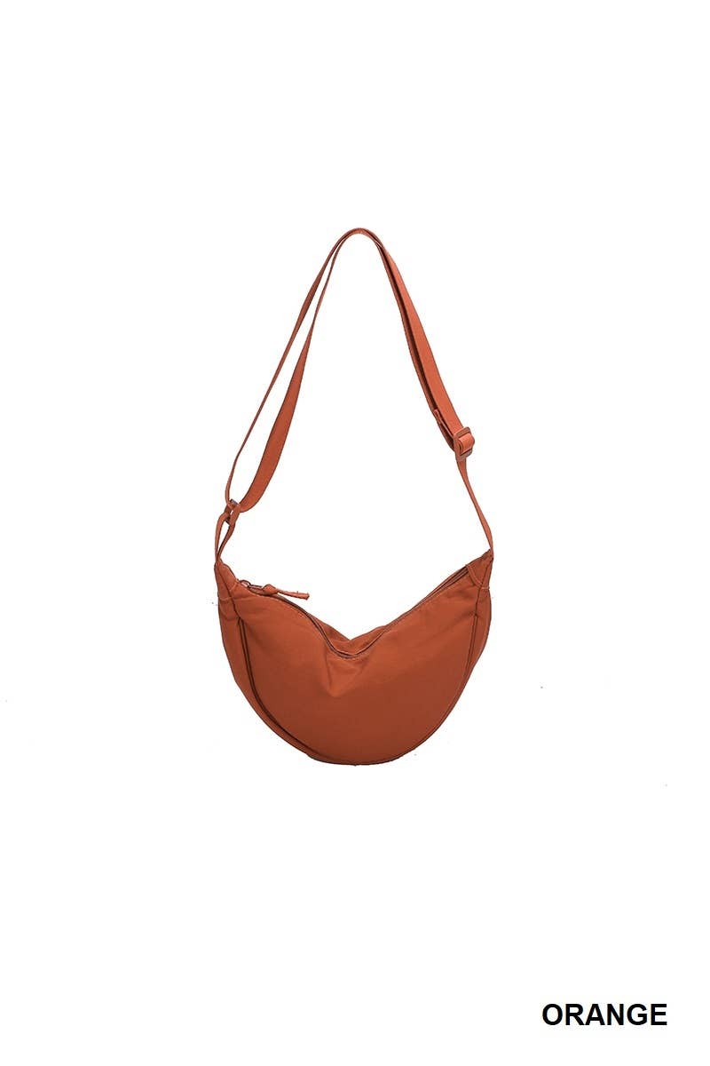 Round Mini Crescent Crossbody Shoulder Bag