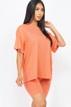 Load image into Gallery viewer, Loose Fit Top &amp; Bike Shorts Set