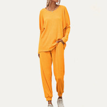 Load image into Gallery viewer, Chic And Cozy Ribbed Two-Piece Loungewear Set
