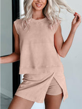 Load image into Gallery viewer, Sleeveless Top and Short Skirt Two Piece Set