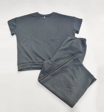 Load image into Gallery viewer, Comfy Textured Top Wide-Leg Pant Set 13 Colors