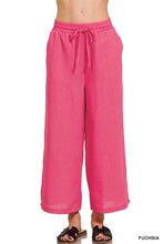 Load image into Gallery viewer, Drawstring Elastic Band Waist Cropped Pants
