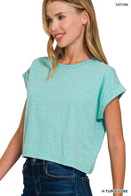 Load image into Gallery viewer, Cotton Folded Sleeve Top