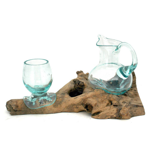 Driftwood Mini Pitcher 1 Cup Glass