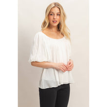 Load image into Gallery viewer, Gathered Puff Sleeve Blouse