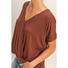 Load image into Gallery viewer, DZ22A998-V-Neck Oversized Top