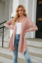 Load image into Gallery viewer, CWOCAL2125_LONG SLEEVE KNIT CARDIGAN WITHOUT BUTTON SHORT