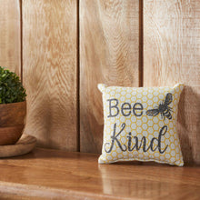 Load image into Gallery viewer, Buzzy Bees Bee Kind Pillow 6x6