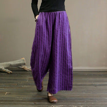 Load image into Gallery viewer, Striped Casual Straight Leg Cropped Trousers