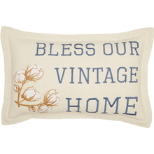 Load image into Gallery viewer, Ashmont Bless Our Vintage Home Pillow 14x22