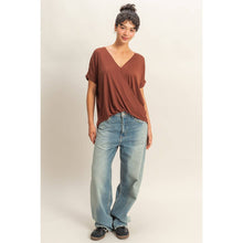 Load image into Gallery viewer, DZ22A998-V-Neck Oversized Top