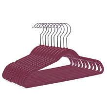 Load image into Gallery viewer, PL036 - 13.5&quot; Kids Plastic Shirt Hangers - Raspberry