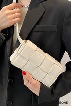 Load image into Gallery viewer, Vegan Leather Woven Crossbody Waist Bag