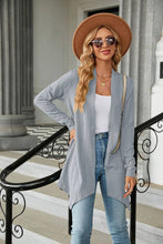 Load image into Gallery viewer, CWOCAL2125_LONG SLEEVE KNIT CARDIGAN WITHOUT BUTTON SHORT
