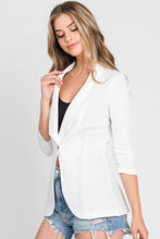 Load image into Gallery viewer, CWOBL102_Long Sleeve Stretch Open Front Blazer Jacket