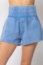Load image into Gallery viewer, NP70123-High-Waist Washed Twill Shorts