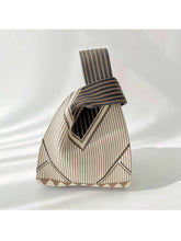 Load image into Gallery viewer, Cosbai - Classic Minimalist Striped Knit Handbag