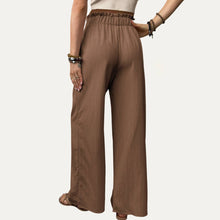 Load image into Gallery viewer, Relaxed But Chic High Waist Tie-Front Wide-Leg Pants