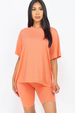 Load image into Gallery viewer, Loose Fit Top &amp; Bike Shorts Set