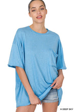 Load image into Gallery viewer, ".....Oversized Cotton Raw Edge Boyfriend Tee