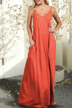 Load image into Gallery viewer, AWDMD280_SPAGHETTI STRAP KNIT MAXI DRESS