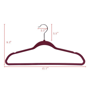 PL025 - Plastic Shirt Hangers Heavy Duty - Raspberry - 200