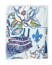 Load image into Gallery viewer, Coastal Louisiana Throw   Blue/Multi   50x60