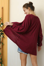 Load image into Gallery viewer, CWOCAL156-M_LOOSE FIT SOFT WARM SWEATER KNIT CARDIGAN