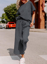 Load image into Gallery viewer, Comfy Textured Top Wide-Leg Pant Set 13 Colors