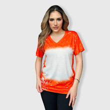 Load image into Gallery viewer, V-Neck FAUX Bleached Tees